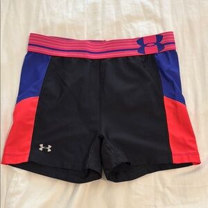 Under Armour Black, Red, and Blue Performance Shorts